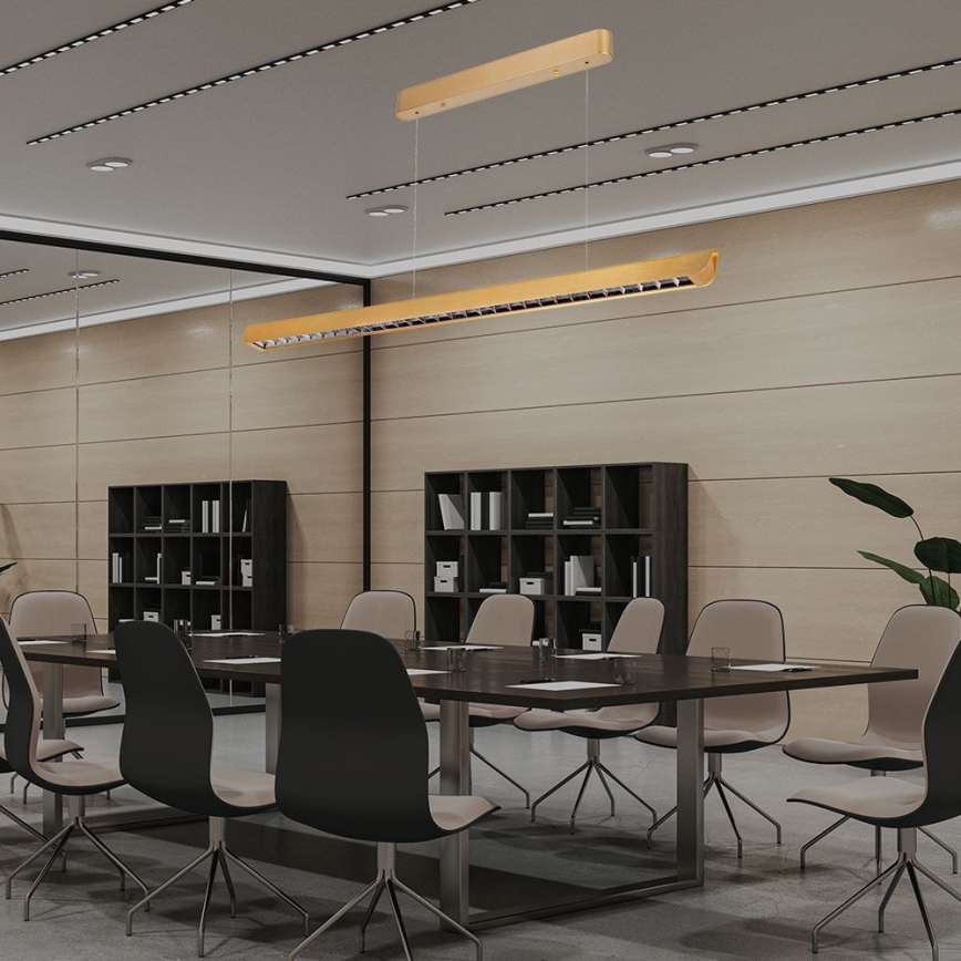 LED pendel LED/36W/230V 3000/4000/6400K guldfarvet