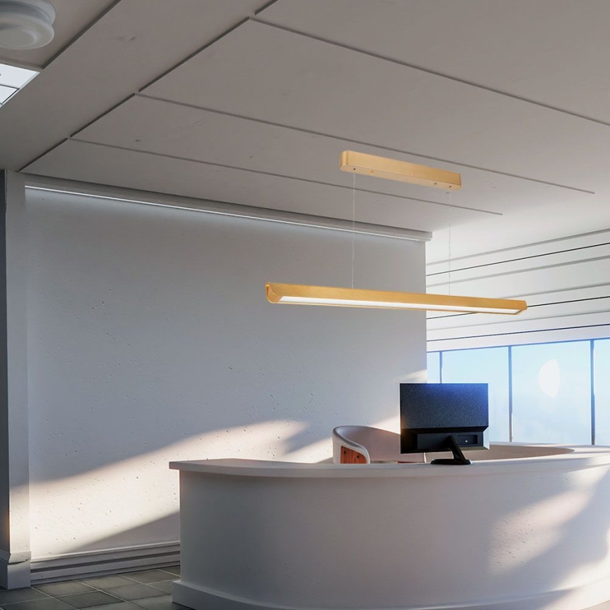 LED pendel LED/36W/230V 3000/4000/6400K guldfarvet