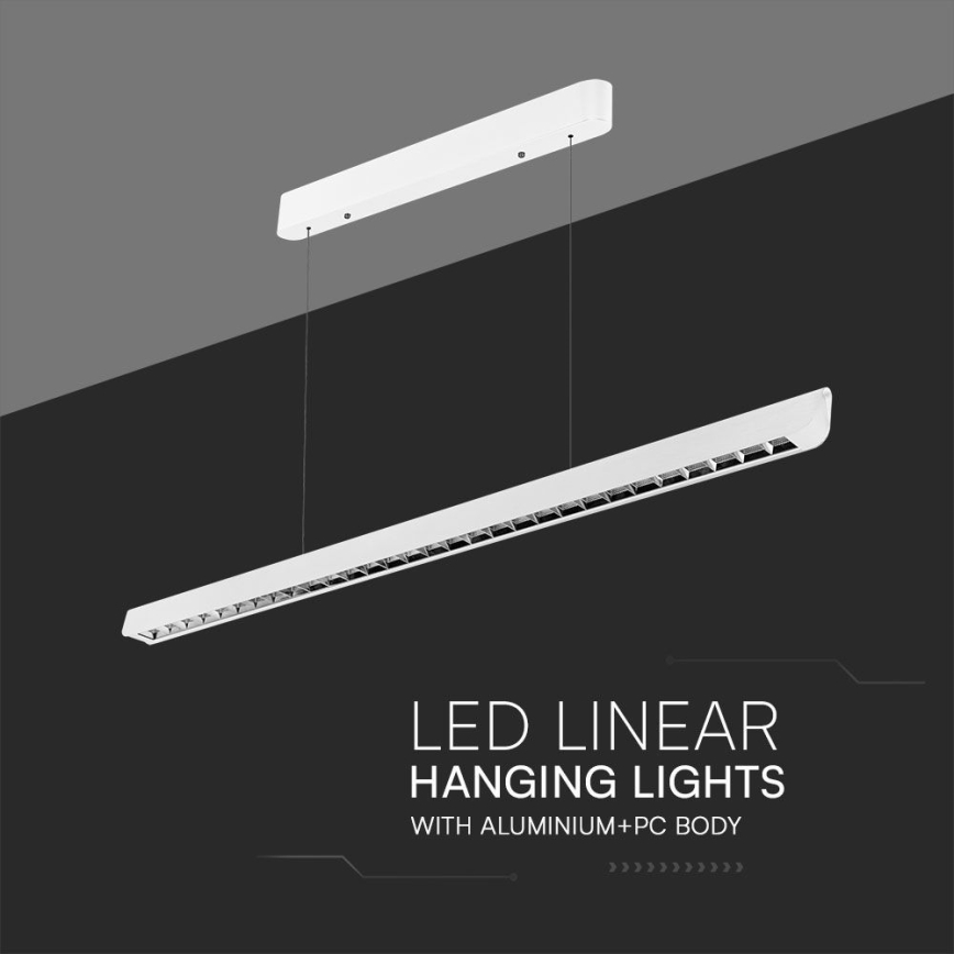 LED pendel LED/36W/230V 3000/4000/6400K hvid