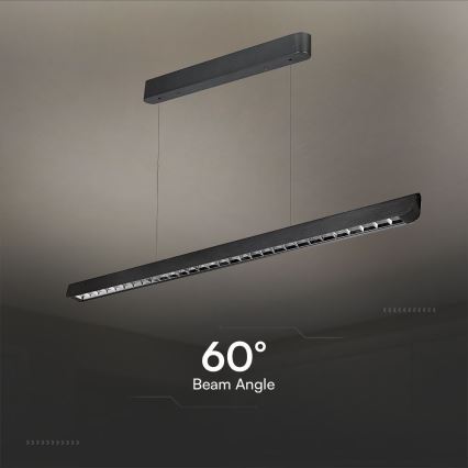 LED pendel LED/36W/230V 3000/4000/6400K sort