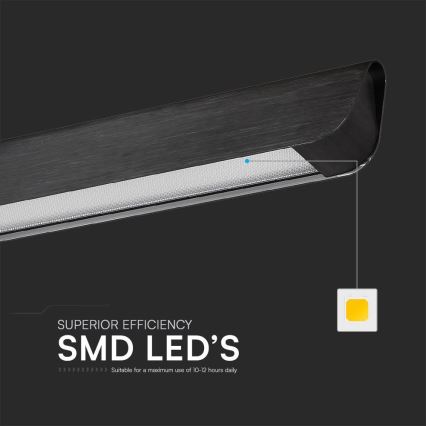 LED pendel LED/36W/230V 3000/4000/6400K sort