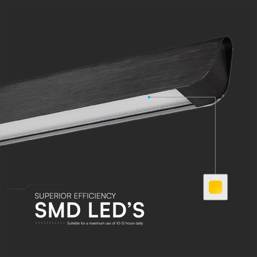 LED pendel LED/36W/230V 3000/4000/6400K sort
