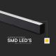 LED pendel LED/40W/230V 3000/4000/6400K sort
