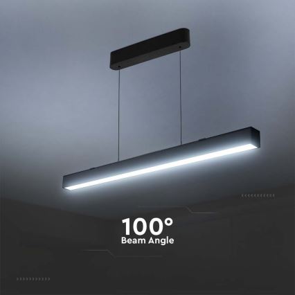 LED pendel LED/40W/230V 3000/4000/6400K sort