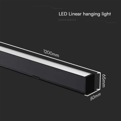 LED pendel LED/40W/230V 3000/4000/6400K sort