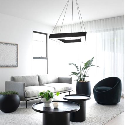 LED pendel LED/40W/230V 4000K 60x60 cm