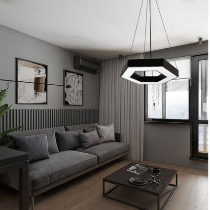 LED pendel LED/40W/230V 4000K diameter 80 cm