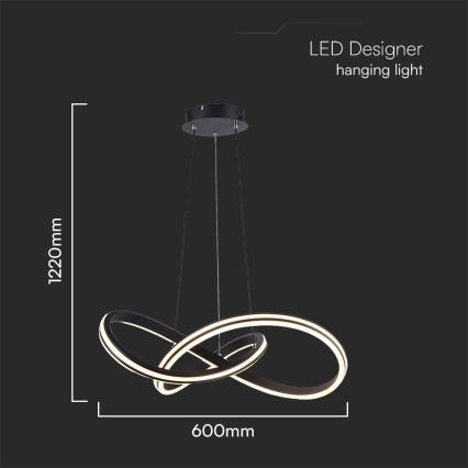LED pendel LED/40W/230V 3000/4000/6400K