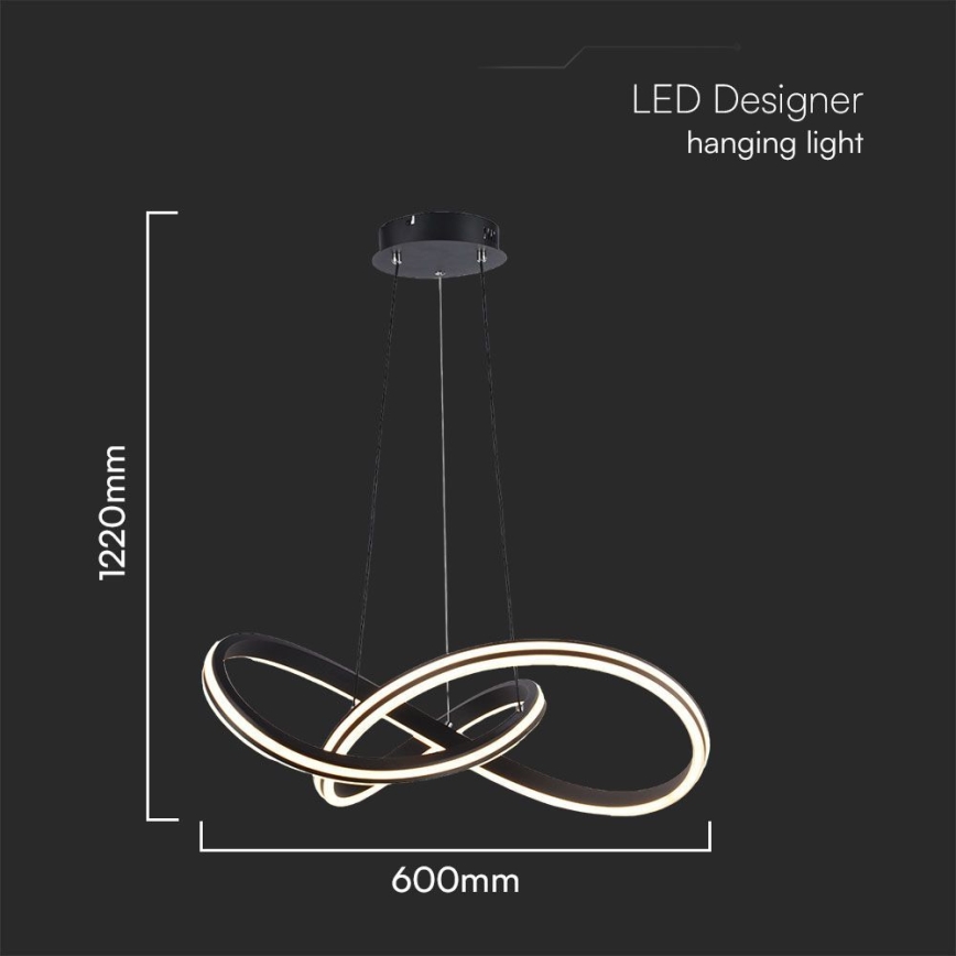 LED pendel LED/40W/230V 3000/4000/6400K