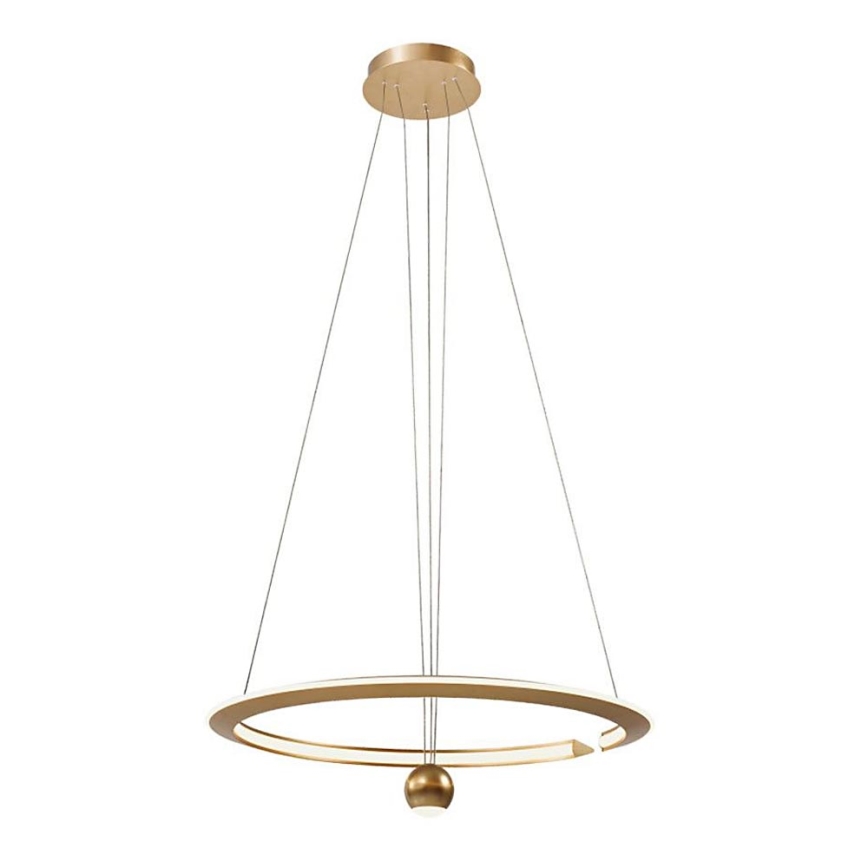 LED pendel LED/45W/230V 3000K diameter 62 cm guldfarvet