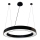 LED pendel LED/50W/230V 4000K diameter 100 cm sort