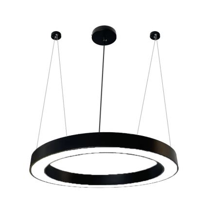 LED pendel LED/50W/230V 4000K diameter 100 cm sort