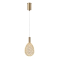 LED pendel LED/6,3W/230V 3000K guldfarvet diameter 14 cm