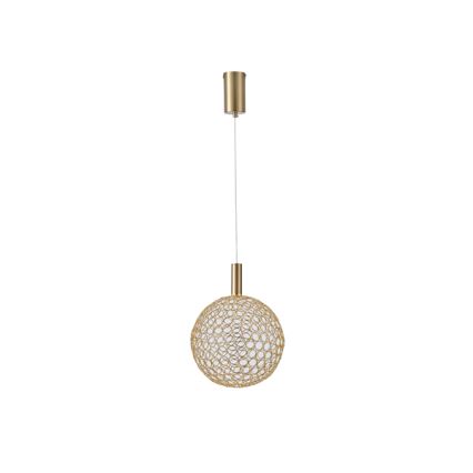 LED pendel LED/6,3W/230V 3000K guldfarvet diameter 25 cm