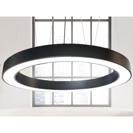 LED pendel LED/60W/230V 4000K diameter 120 cm sort