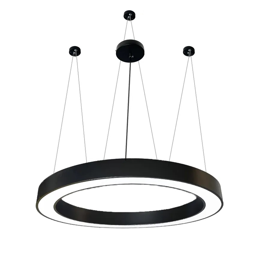 LED pendel LED/60W/230V 4000K diameter 120 cm sort
