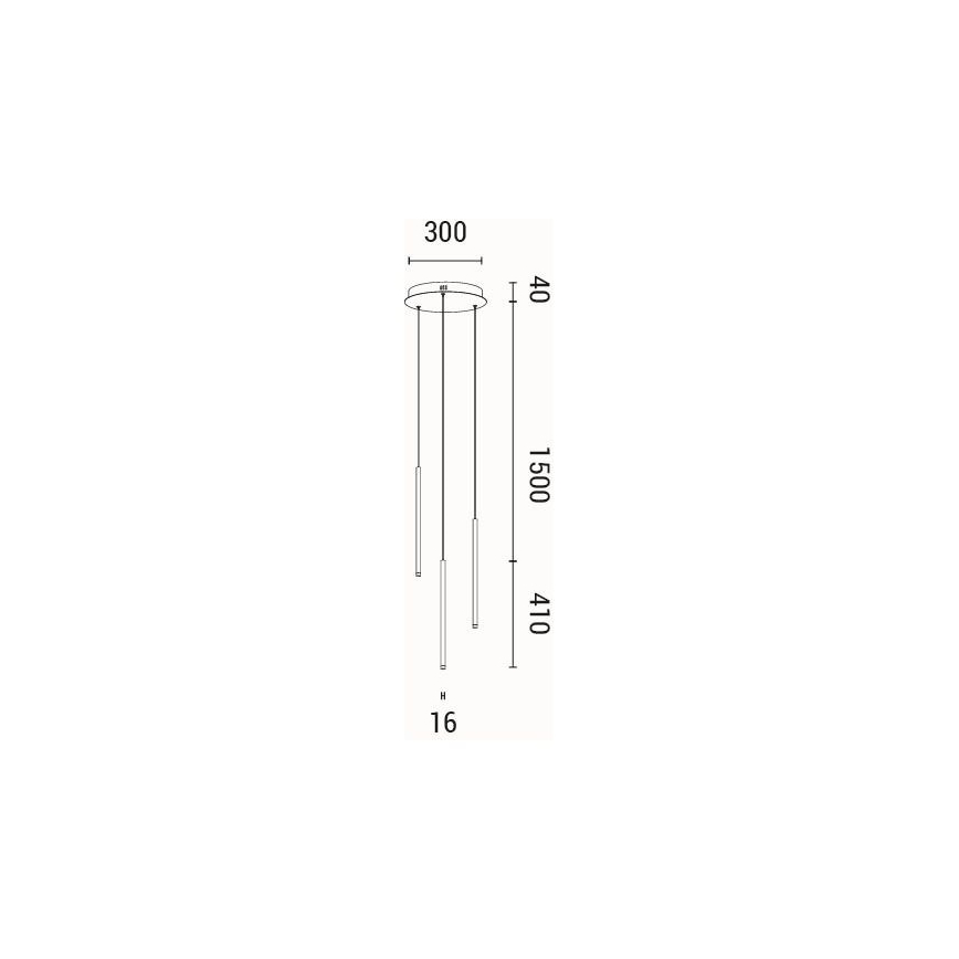 LED pendel LED/6W/230V 3000K diameter 30 cm