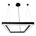 LED pendel LED/70W/230V 4000K 100x100 cm sort