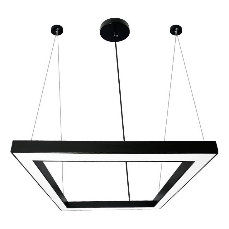 LED pendel LED/70W/230V 4000K 100x100 cm sort