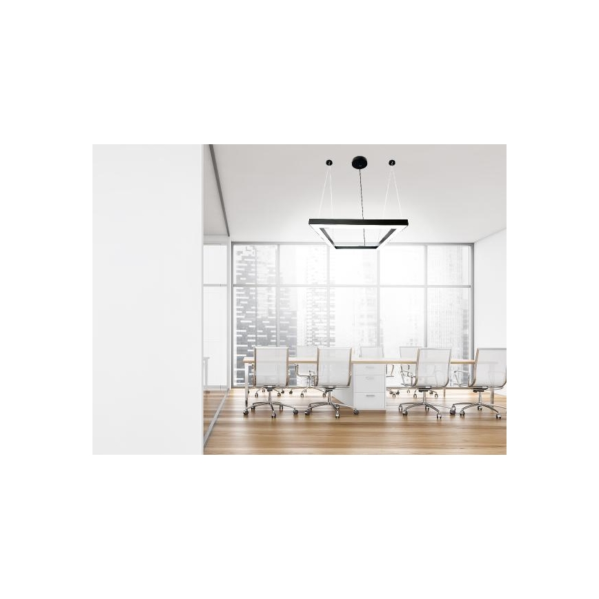 LED pendel LED/70W/230V 4000K 100x100 cm sort