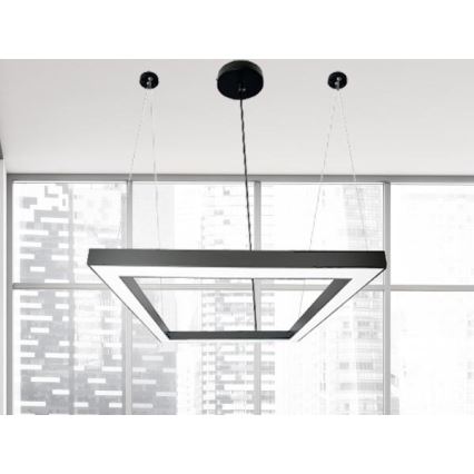 LED pendel LED/70W/230V 4000K 100x100 cm sort