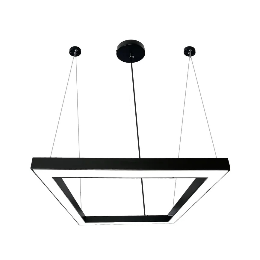 LED pendel LED/70W/230V 4000K 100x100 cm sort