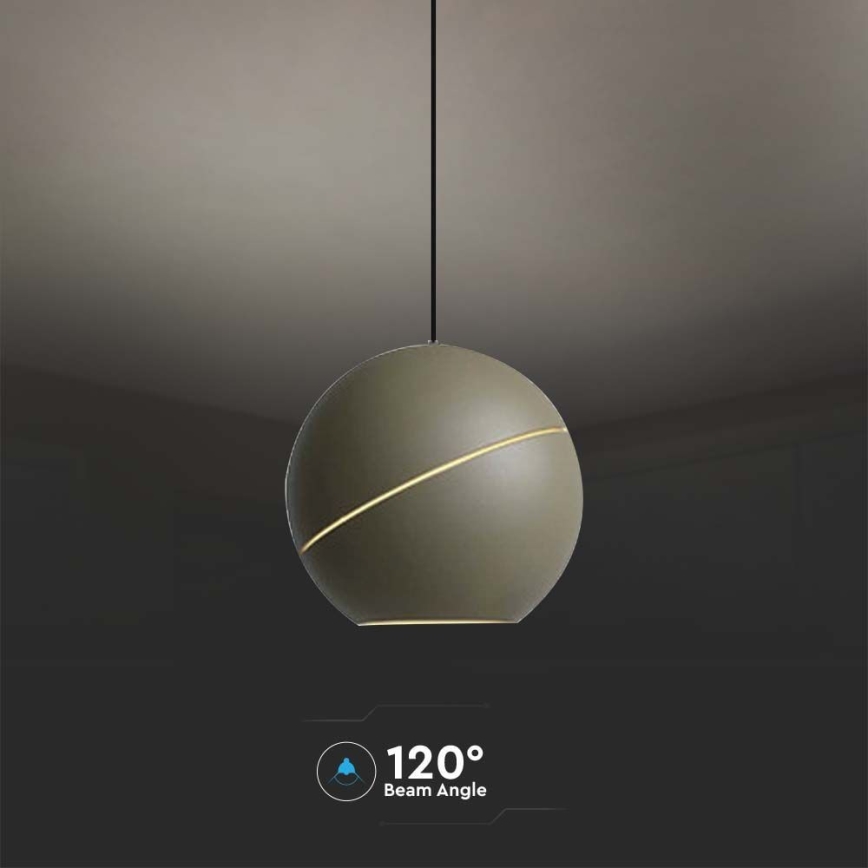 LED pendel LED/8,5W/230V 3000K grå