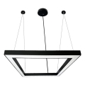 LED pendel LED/80W/230V 4000K 120x120 cm sort