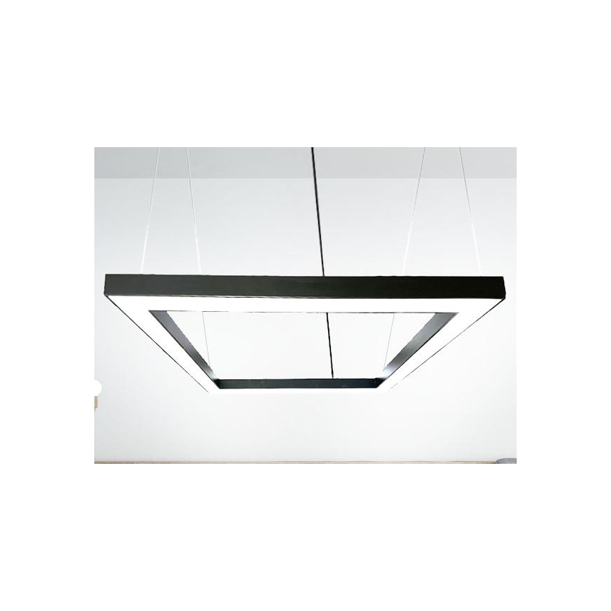 LED pendel LED/80W/230V 4000K 120x120 cm sort