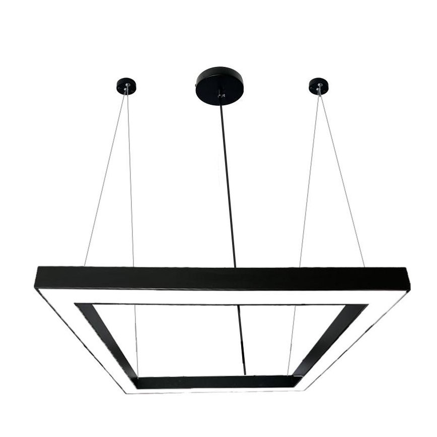 LED pendel LED/80W/230V 4000K 120x120 cm sort