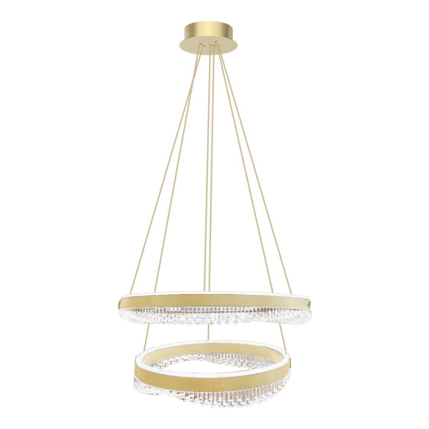 LED pendel LED/85W/230V diameter 60 cm guldfarvet