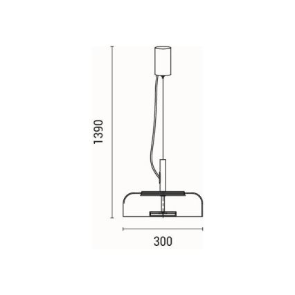 LED pendel LED/8W/230V 3000K diameter 30 cm