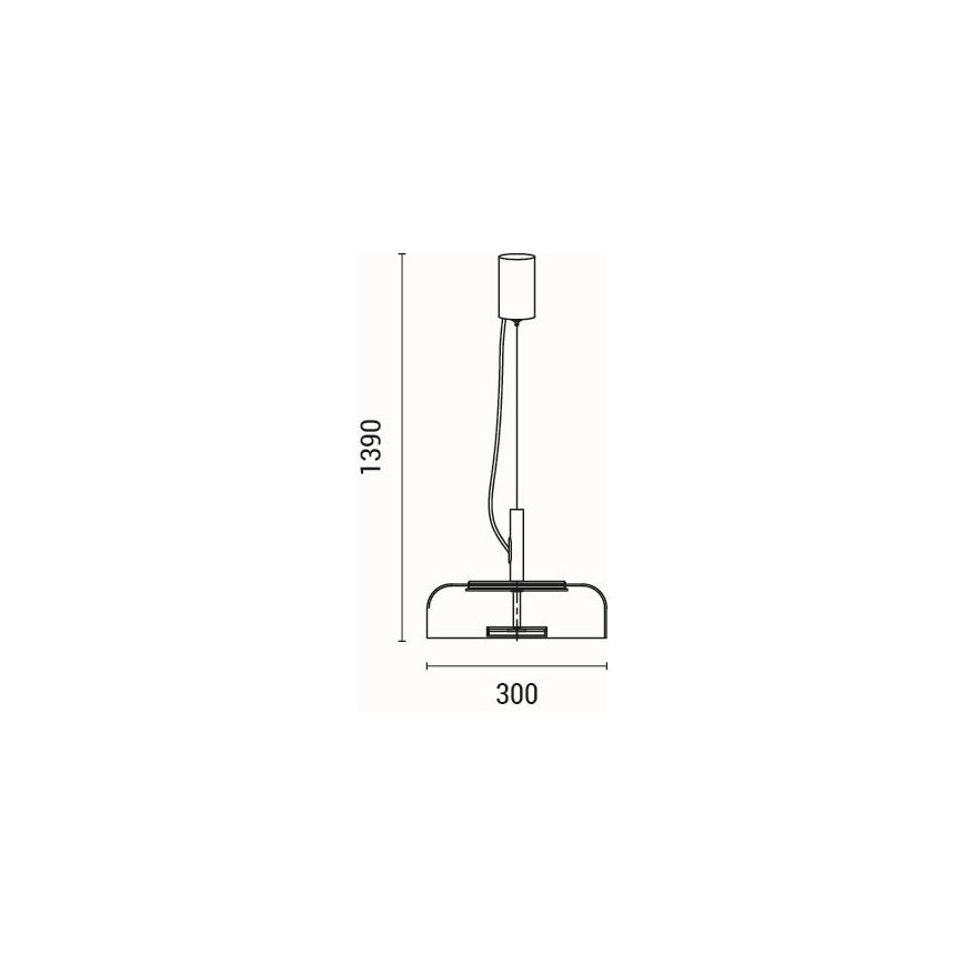 LED pendel LED/8W/230V 3000K diameter 30 cm