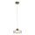 LED pendel LED/8W/230V 3000K guldfarvet/transparent diam. 20 cm