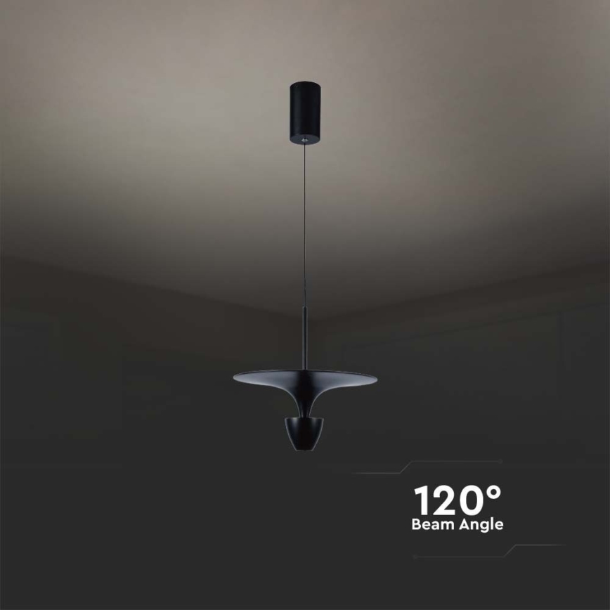 LED pendel LED/9W/230V 3000K sort