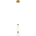 LED pendel LUCCO LED/13W/230V diameter 15 cm guldfarvet