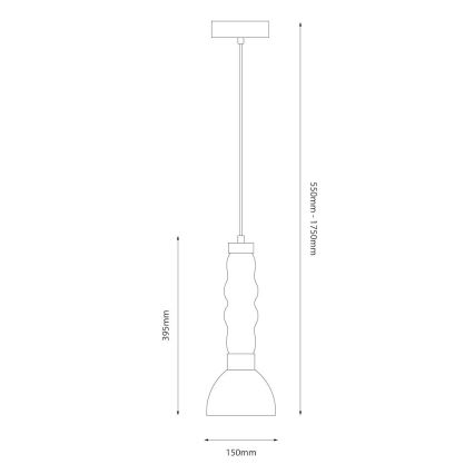 LED pendel LUCCO LED/13W/230V diameter 15 cm guldfarvet