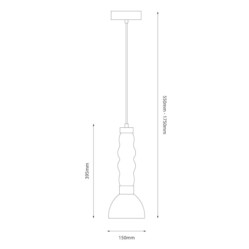 LED pendel LUCCO LED/13W/230V diameter 15 cm guldfarvet