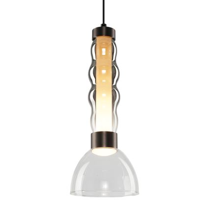 LED pendel LUCCO LED/13W/230V diameter 15 cm røget