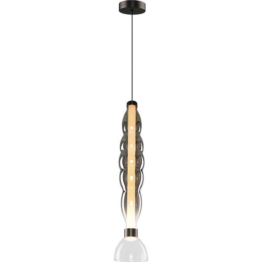 LED pendel LUCCO LED/18W/230V diameter 15 cm røget
