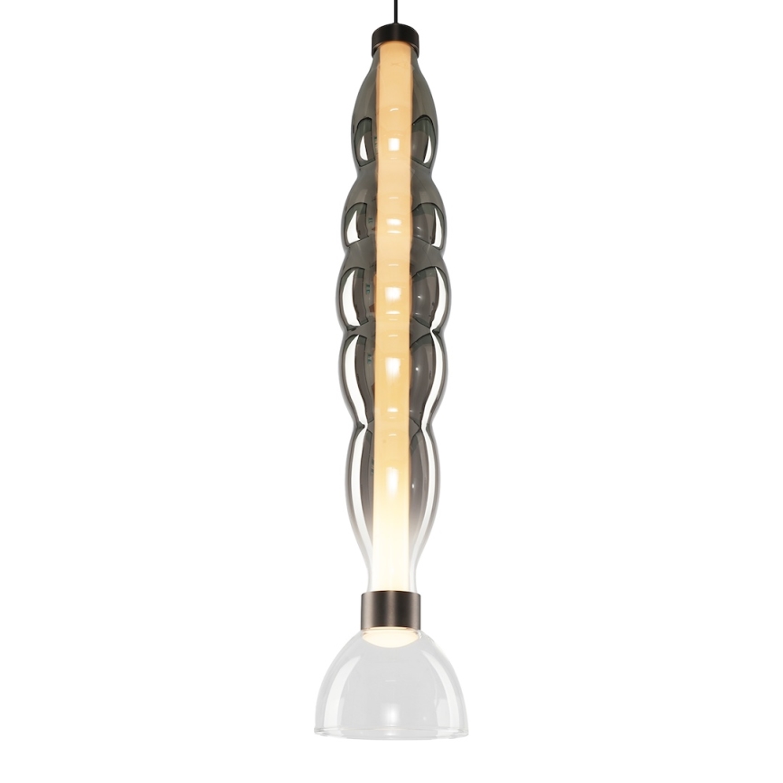 LED pendel LUCCO LED/18W/230V diameter 15 cm røget