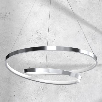 LED pendel LUCERO LED/48W/230V skinnende krom