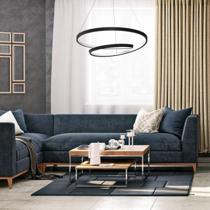 LED pendel LUCERO LED/48W/230V sort