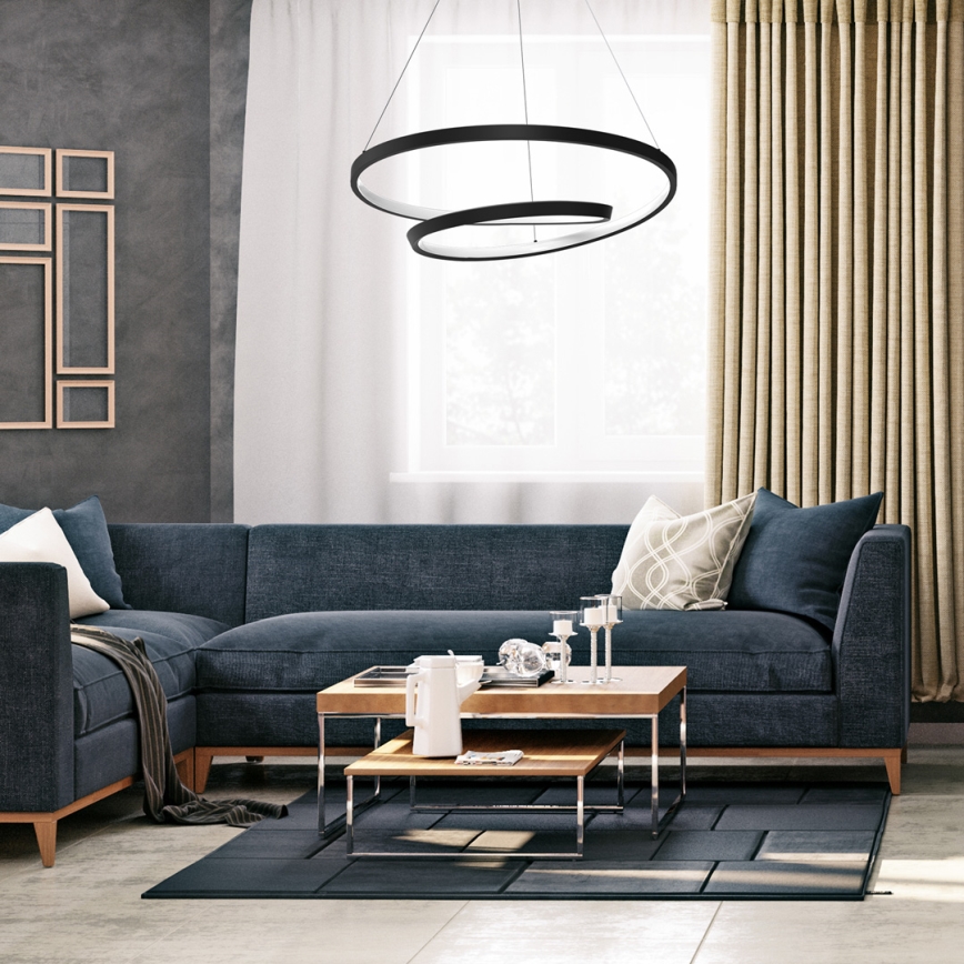 LED pendel LUCERO LED/48W/230V sort