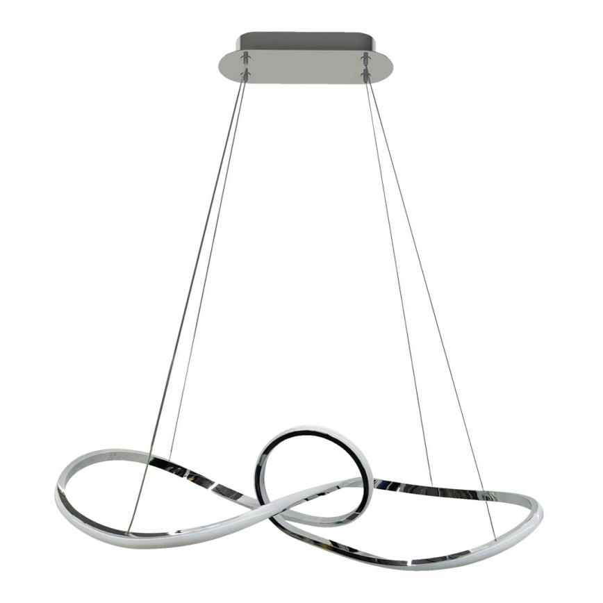 LED pendel MARCO LED/42W/230V skinnende krom