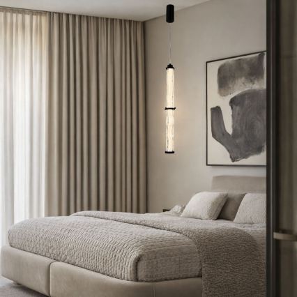 LED-pendel med kabel CORTE LED/18W/230V sort