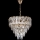 LED Pendel med kædeophæng 7xE27/60W/230V + 4xLED/6W diameter 40 cm guldfarvet