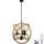 LED Pendel med kædeophæng ROPE GLOBO 3xE14/4,3W/230V