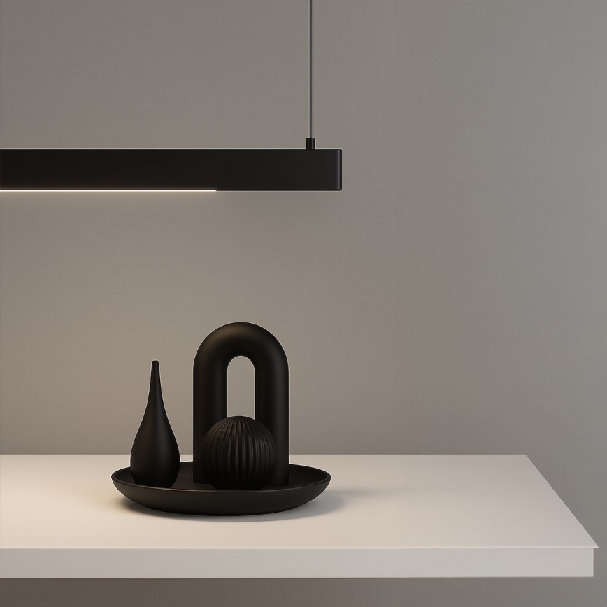 LED-pendel med ophængskabel LINEA LED/36W/230V 3000/4000/5700K CRI 90 sort
