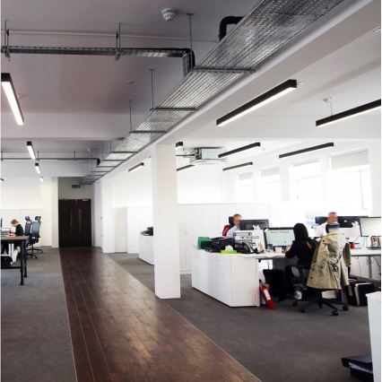 LED-pendel med wire LED/44W/230V 3000K 120 cm sort